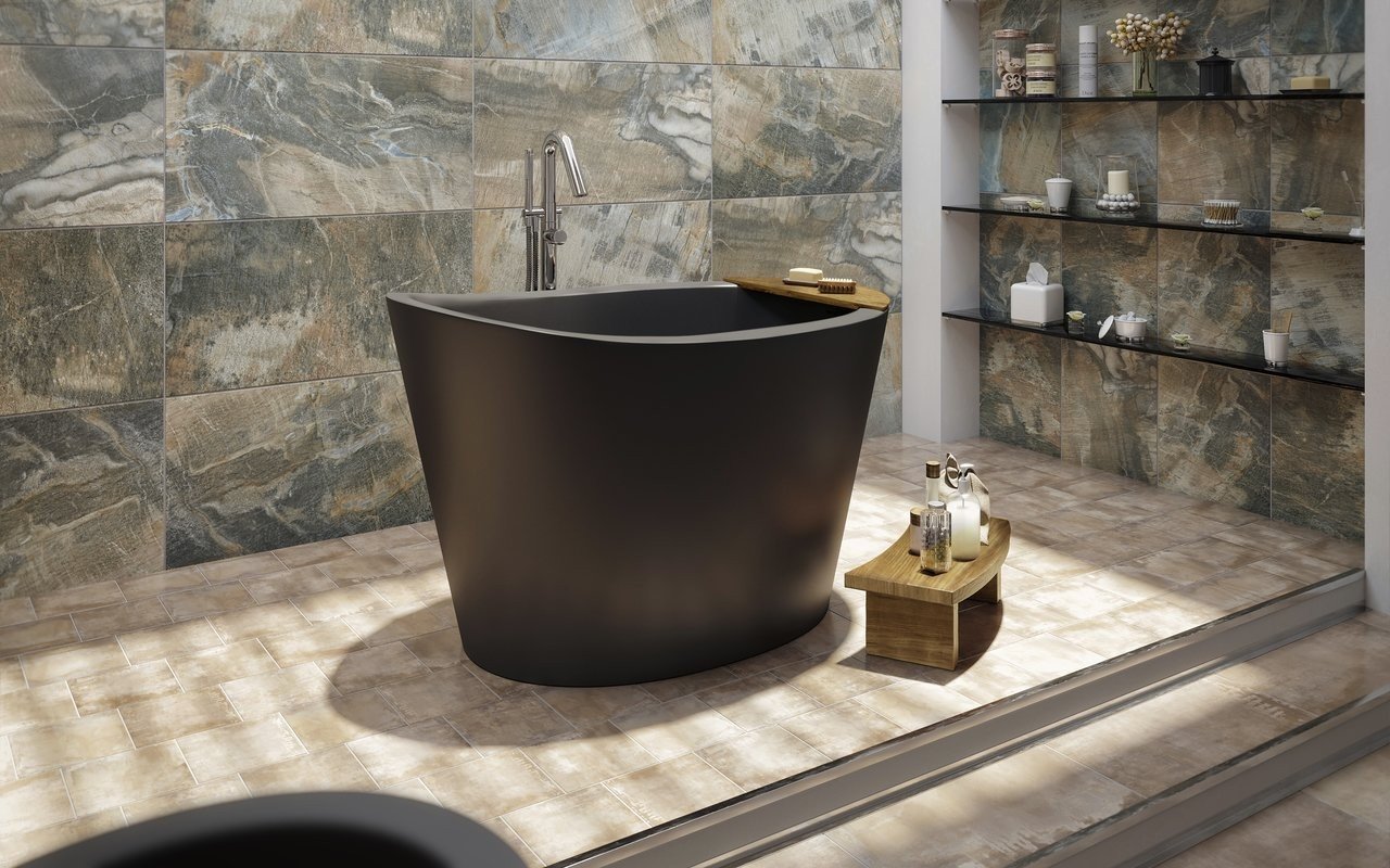 Aquatica TrueOfuro Black Freestanding Stone Bathtub 4 (web)