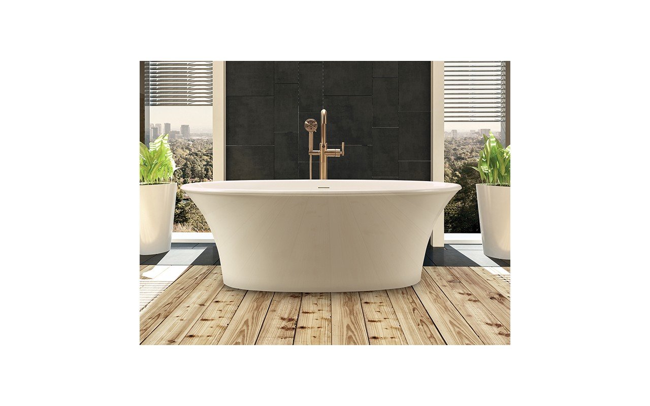 MTI Baths Acquabella Charlotte 1 Freestanding Mineral Composite Soaking Bathtub picture № 0