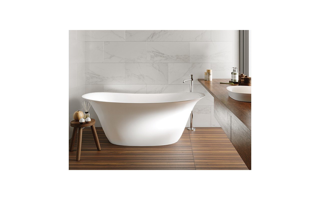 MTI Baths Acquabella Maricela Freestanding Mineral Composite Soaking Bathtub picture № 0