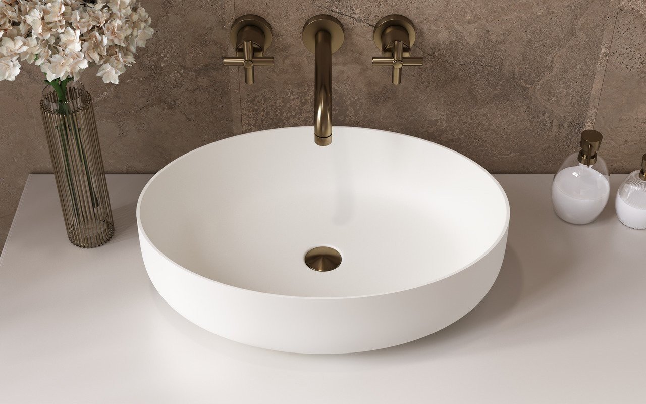 ᐈ 【Aquatica Aurora-Wht Oval Stone Bathroom Vessel Sink】 Buy Online, Best  Prices