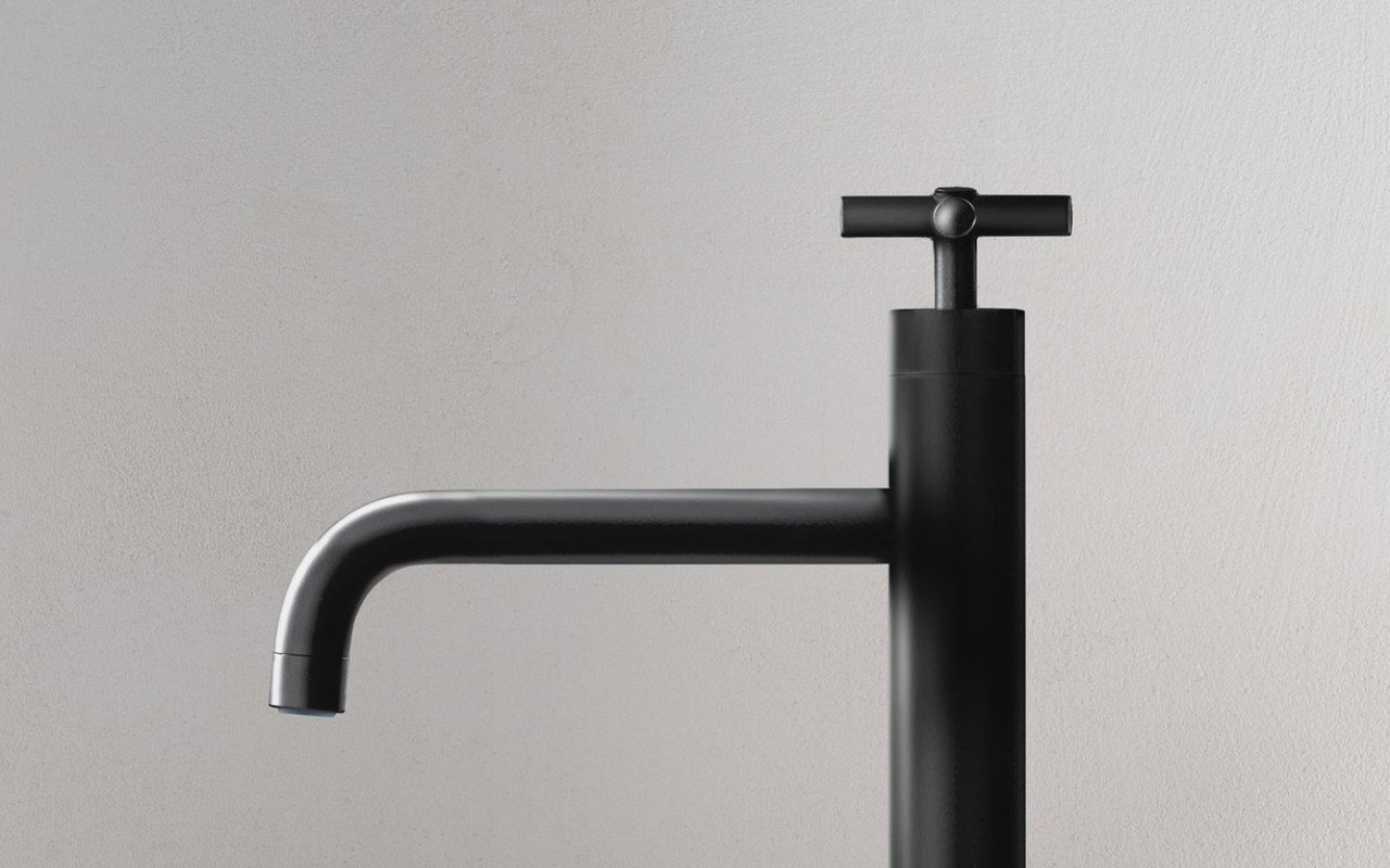 Aquatica Celine 10 Sink Faucet (SKU 222) Black 02 (web)