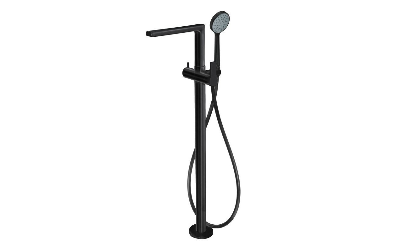 Aquatica Delta Floor Mounted Bath Filler – Black Matte picture № 0