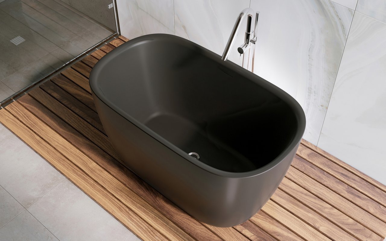 ᐈ 【Aquatica Lullaby 2 Max Black Freestanding Solid Surface Bathtub】 Buy ...