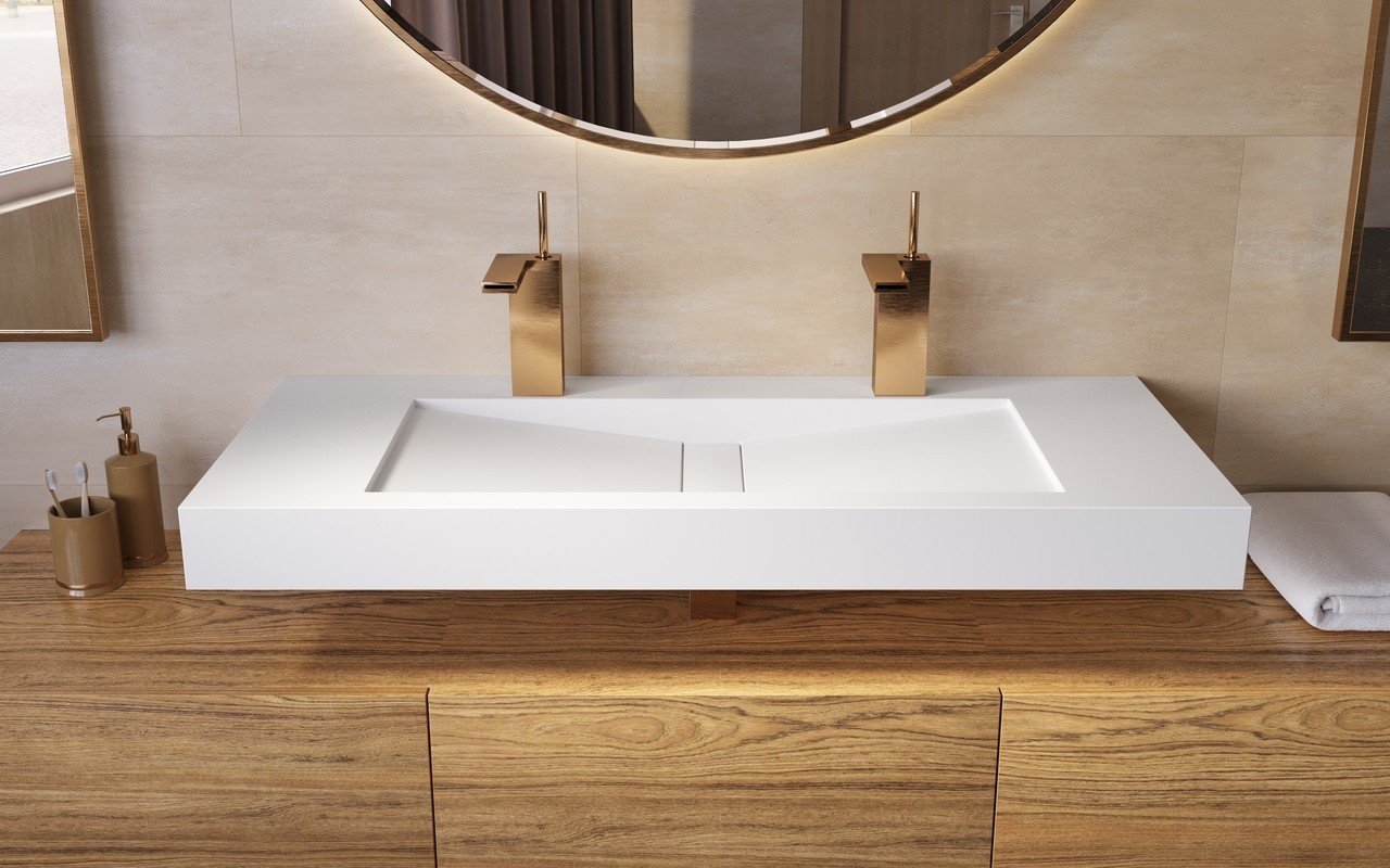 Aquatica Millennium-120-Wht Stone Bathroom Sink picture № 0