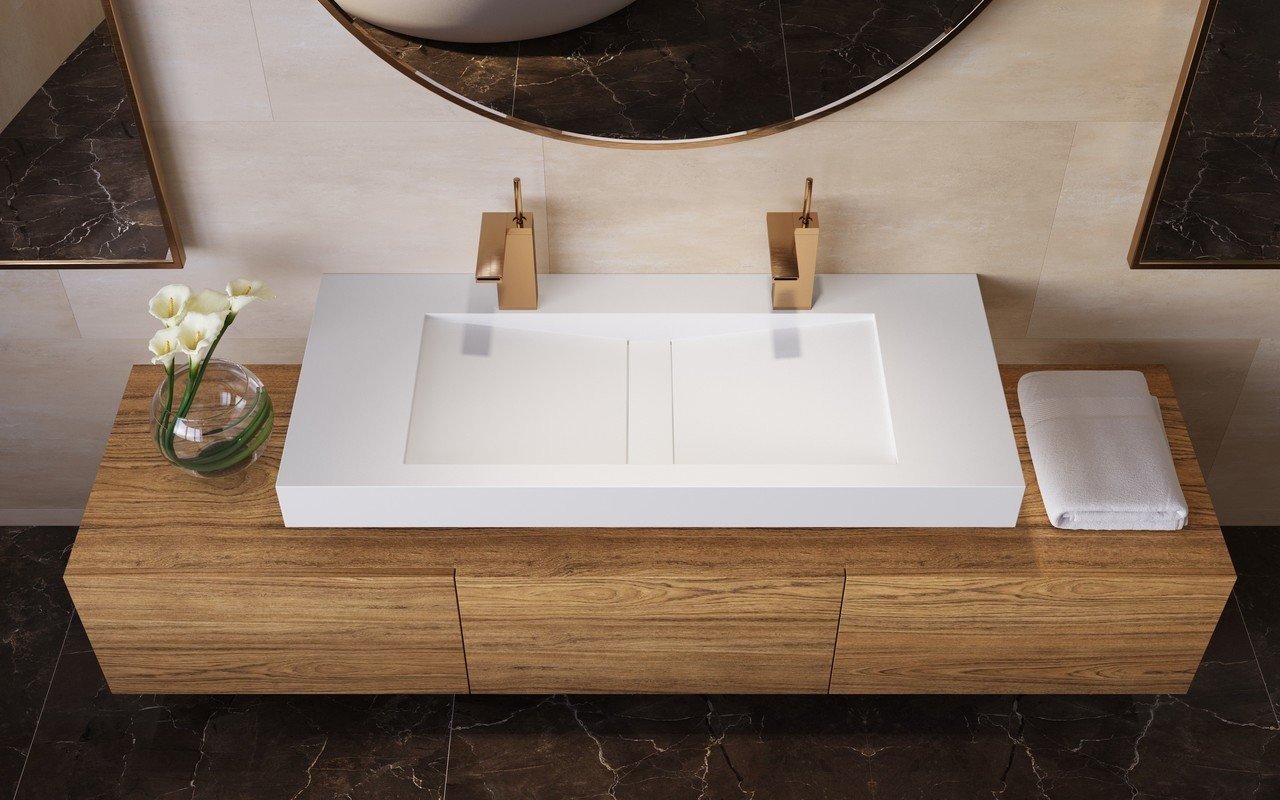 Aquatica Millennium-120-Wht Stone Bathroom Sink picture № 0