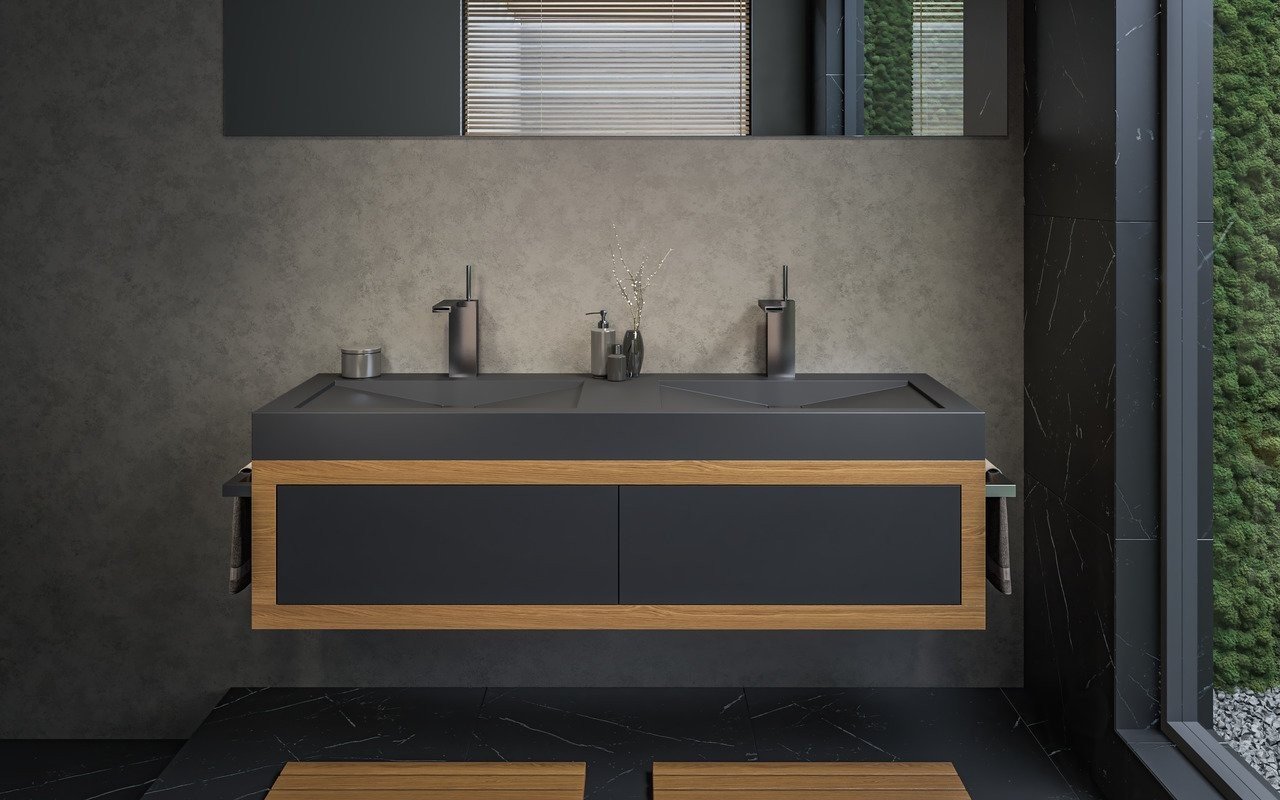 Aquatica Millennium-150-Blck Stone Bathroom Sink picture № 0