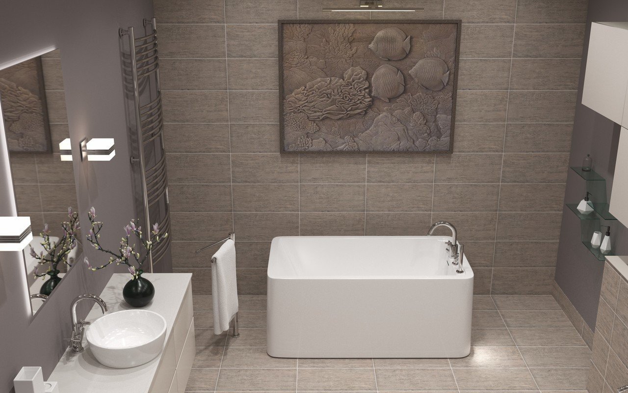 Aquatica Purescape™ 327B Freestanding Acrylic Bathtub