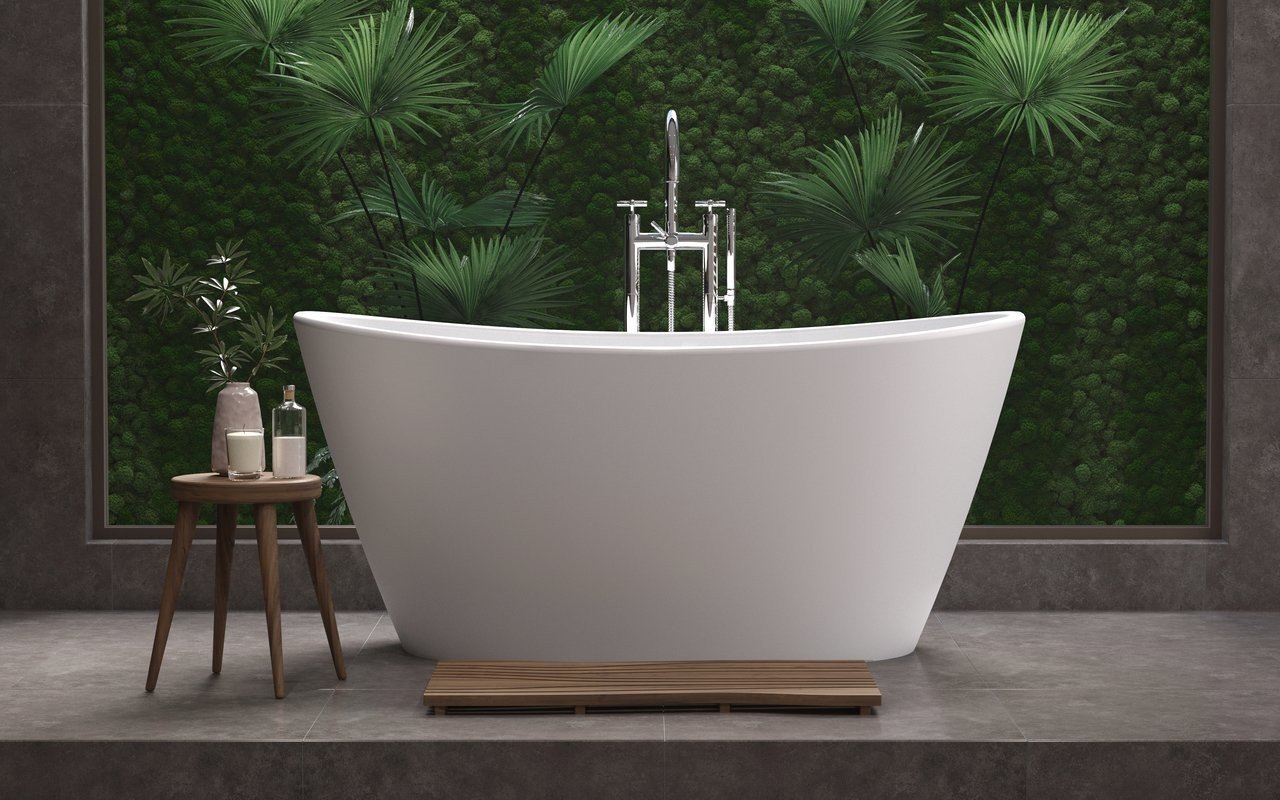 Aquatica Luna Freestanding Solid Surface Bathtub - Fine Matte picture № 0