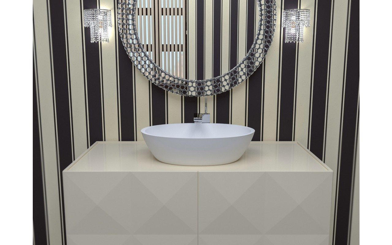 Aquatica Sensuality-Wht™ Stone Bathroom Vessel Sink picture № 0