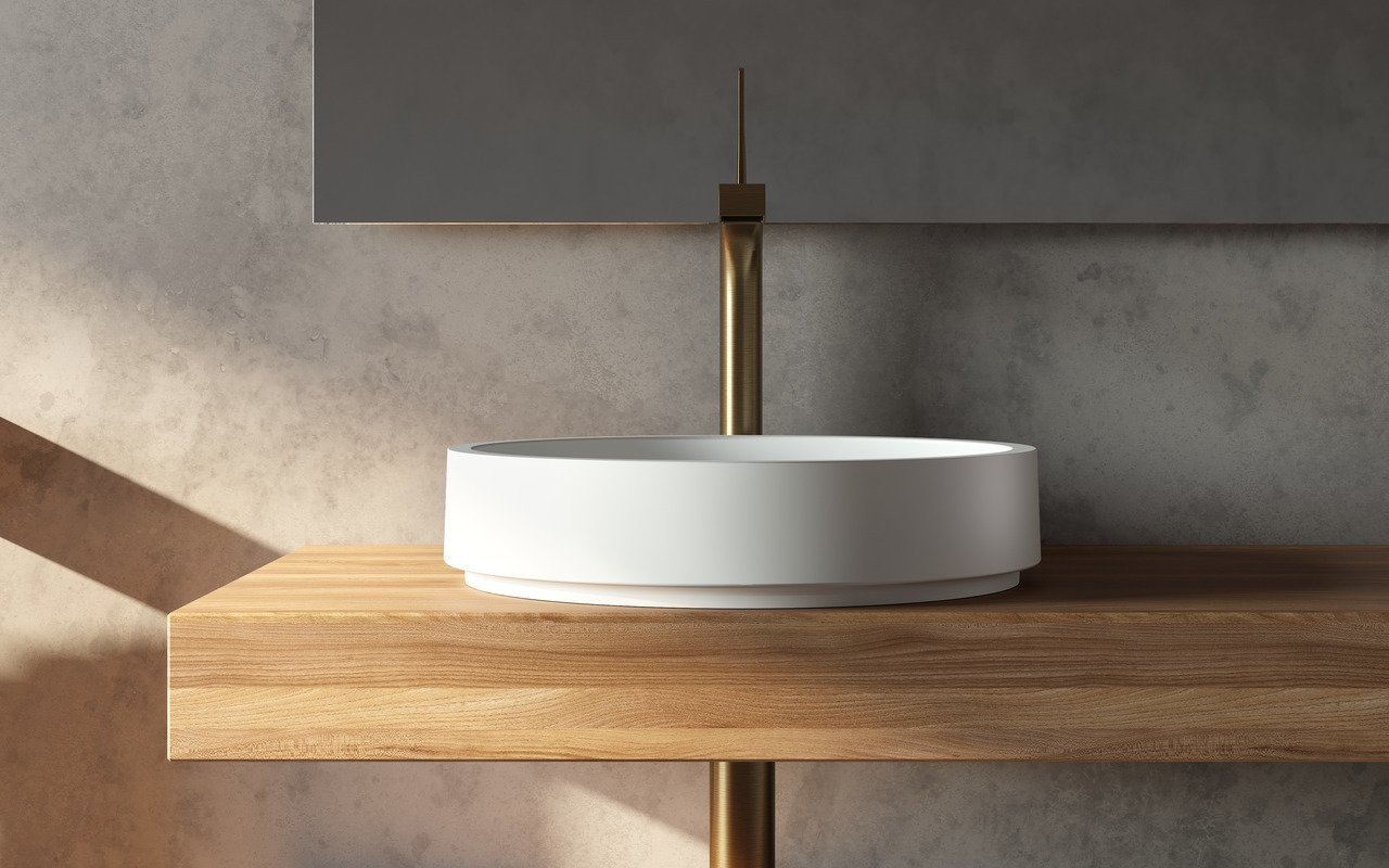 ᐈ 【Aquatica Aurora-Wht Round Stone Bathroom Vessel Sink】 Buy Online, Best  Prices