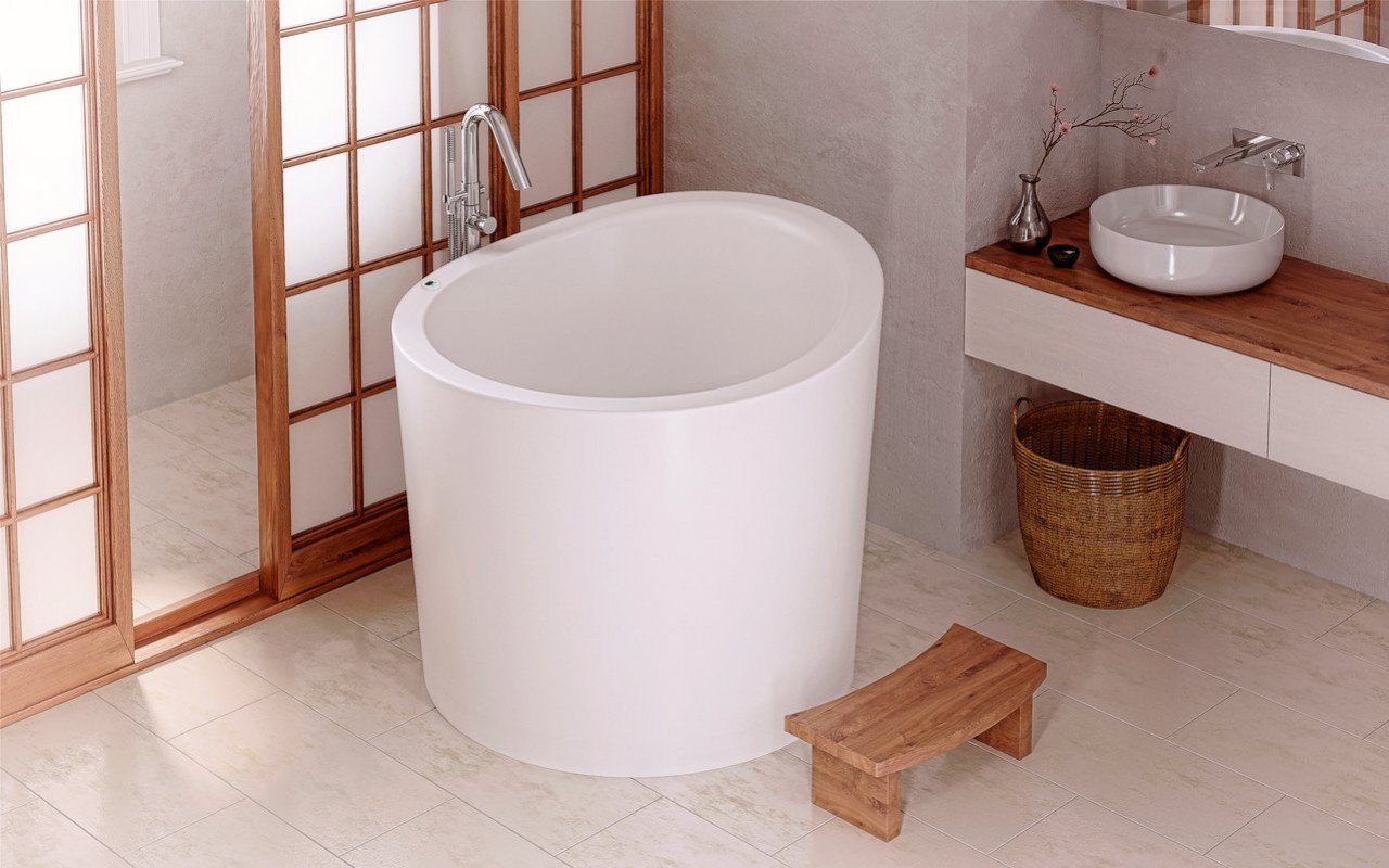 Aquatica True Ofuro Mini Tranquility Heated Japanese Bathtub picture № 0