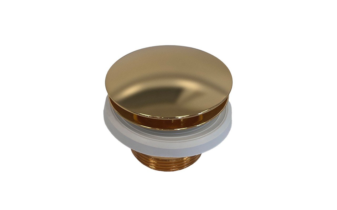 Euroclicker Bathtub Drain (Polished Gold) Full Assembly picture № 0