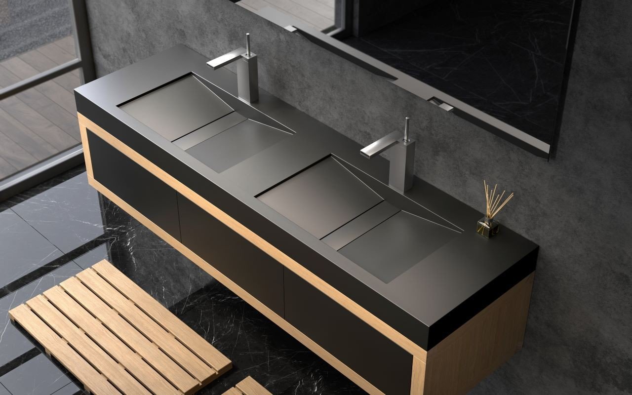 ᐈ 【Aquatica Millennium-180-Blck Stone Bathroom Sink】 Buy Online, Best Prices