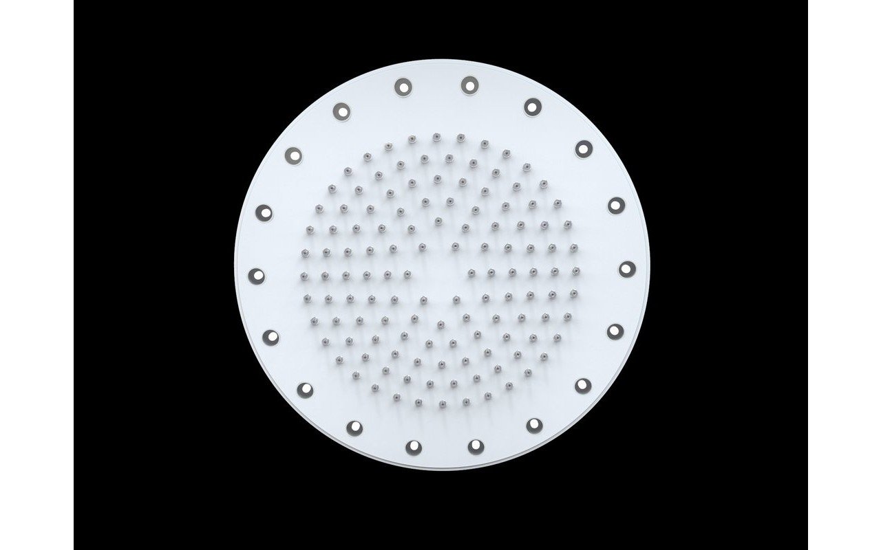 Dynamo Dynamic LED Round Shower Head White Matte 1 (web)