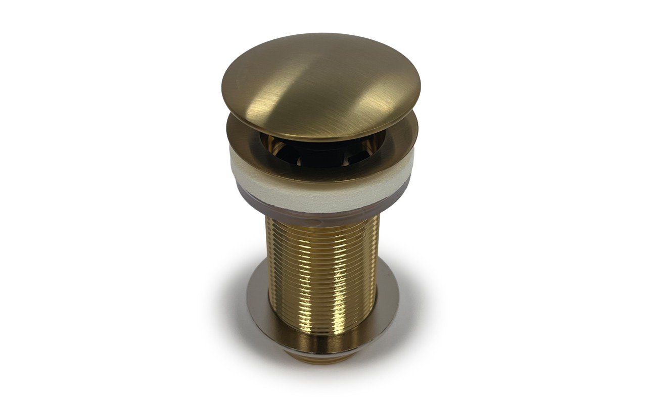 Euroclicker 3L Sink Drain (Aged Gold) Full Assembly picture № 0