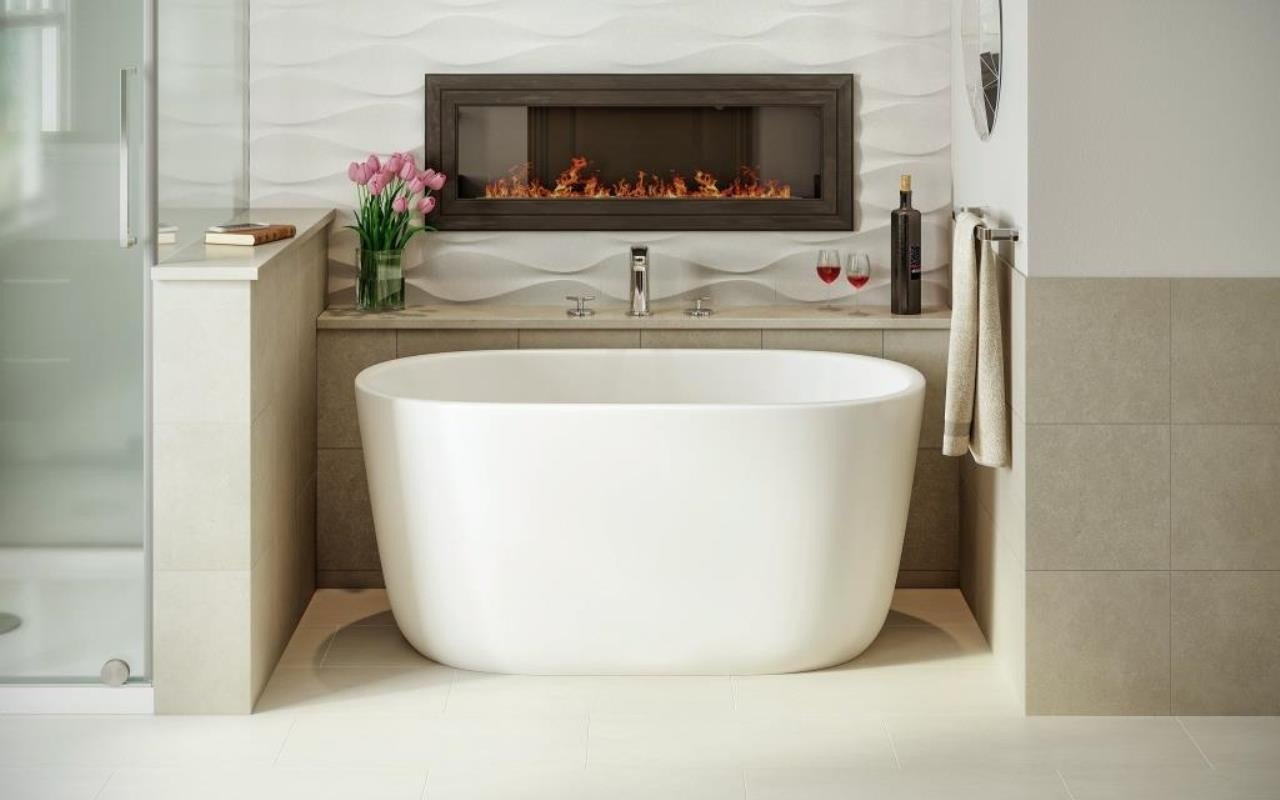 Aquatica Lullaby-Nano-Wht™ Small Freestanding Solid Surface Bathtub picture № 0