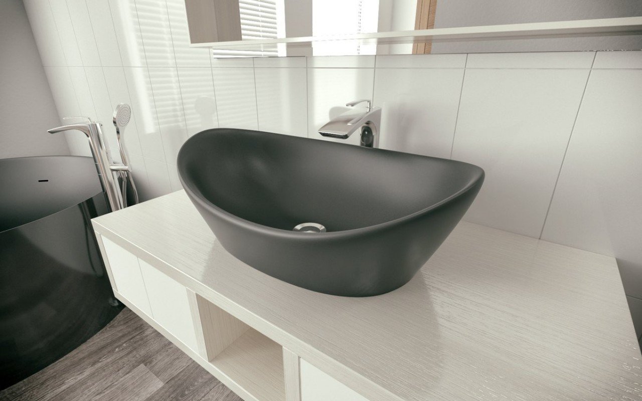 Aquatica Luna-Blck Stone Vessel Sink picture № 0