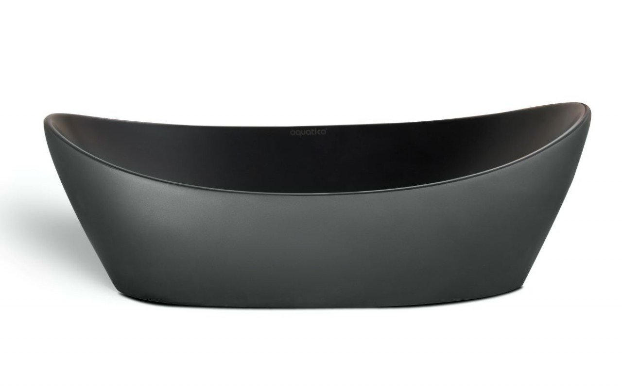 Aquatica Luna Gunmetal-Blck Stone Vessel Sink picture № 0