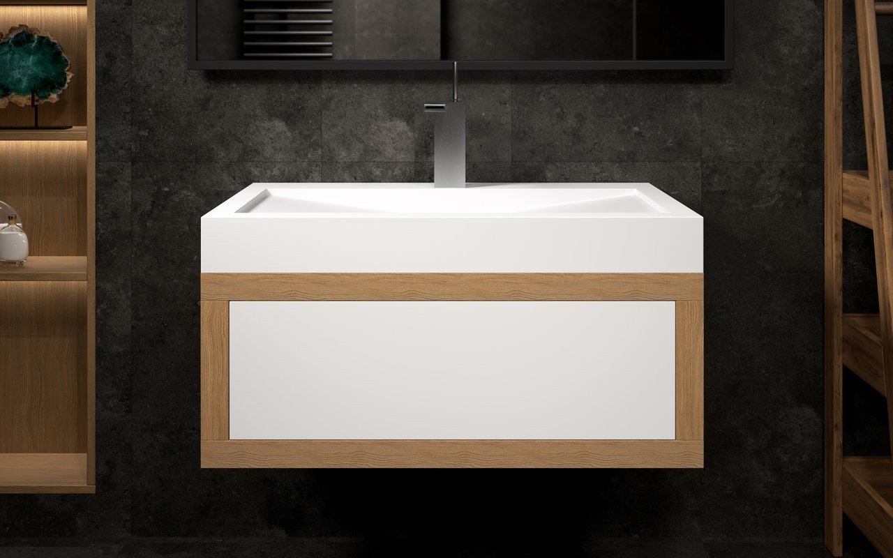 ᐈ 【Aquatica Millennium-90-Wht Stone Bathroom Sink】 Buy Online, Best Prices