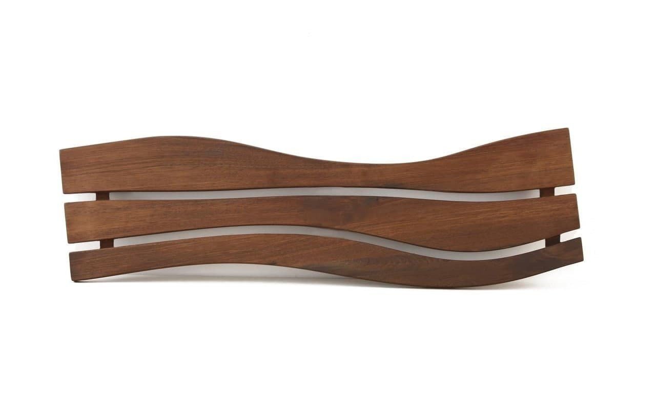 Aquatica Onde-S Waterproof Iroko Wood Bathtub Tray picture № 0