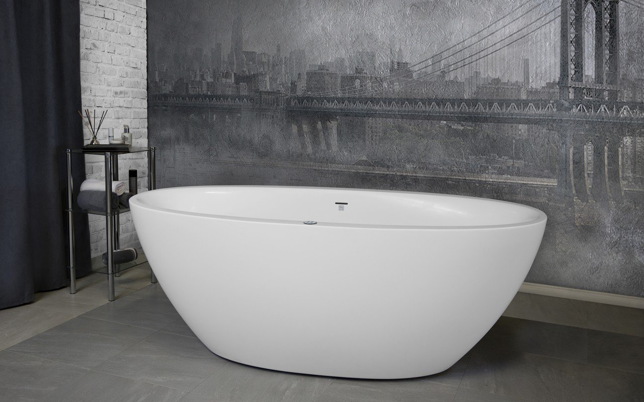 Aquatica Sensuality™ Mini-F-Wht Relax Solid Surface Air Massage Bathtub picture № 0