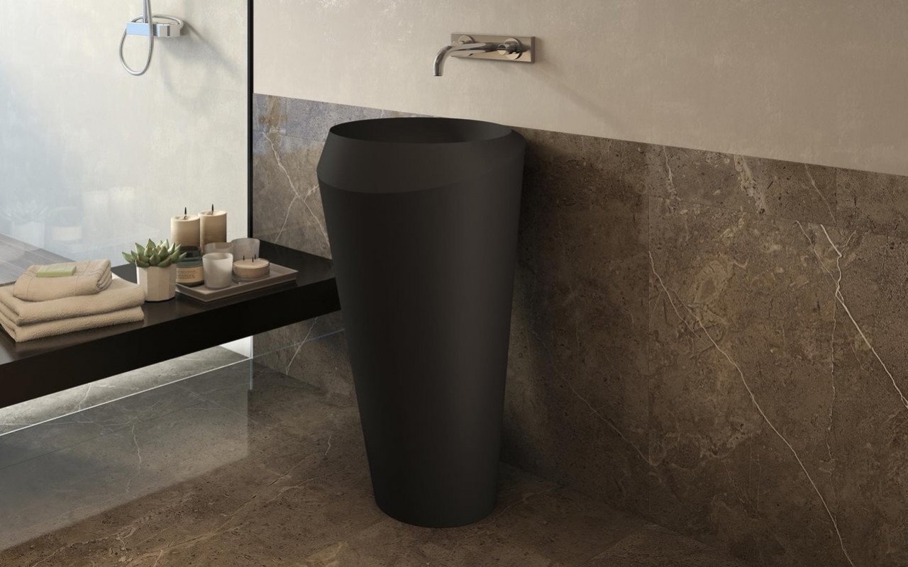 Aquatica Solo-Blck Freestanding Stone Lavatory picture № 0