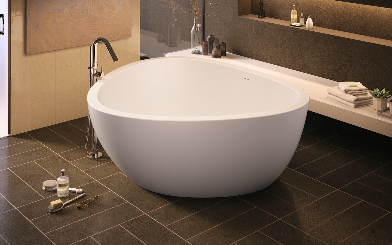 Aquatica Trinity M Wht Freestanding Velvex Bathtub Fine Matte