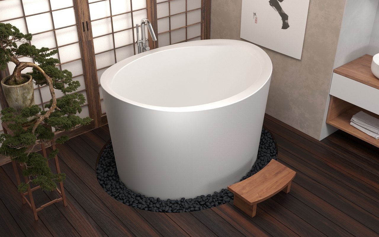 Aquatica True Ofuro Duo Freestanding DurateX Japanese Soaking Bathtub picture № 0