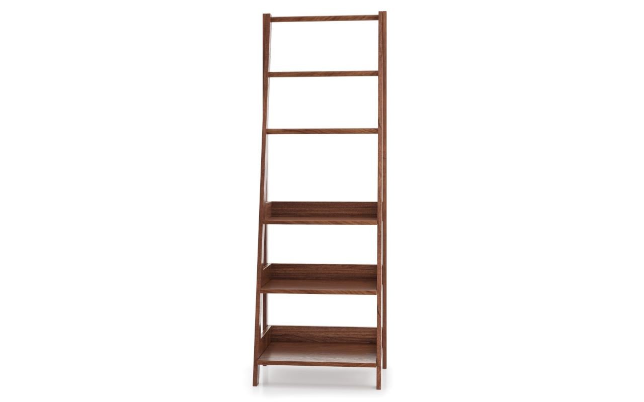 Aquatica Universal 70.75" Waterproof American Walnut Wood Bathroom Ladder Shelf picture № 0