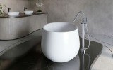 Aquatica Leah White Freestanding Solid Surface Bathtub05
