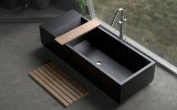 Aquatica Monolith Black Freestanding Solid Surface Bathtub01