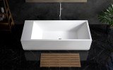 Aquatica Monolith White Frrestanding Solid Surface Bathtub06