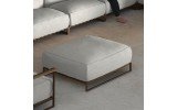 Casilda living corner garden pouf mokka and white beige cushions (web)