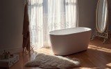 Lullaby Wht Small Freestanding Solid Surface Bathtub by Aquatica web 0113