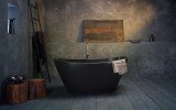 Purescape 748M Black Freestanding Stone Bathtub web (5)