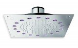 Rainbow Dynamic LED Ceiling Shower Head Chrome 1