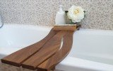 Aquatica Onde Waterproof Iroko Wood Bathtub Tray 4 (web)