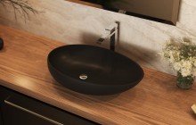 Matte Black Vessel Sink picture № 5