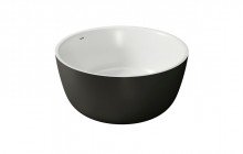 Aquatica Purescape720 Black White Freestanding Solid Surface Bathtub03