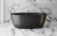 Aquatica Sensuality Black Freesatnding Solid Surface Bathtub03