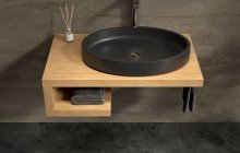 Black Stone Vessel Sink picture № 13