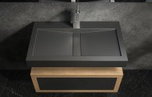 Black Solid Surface Sinks picture № 12