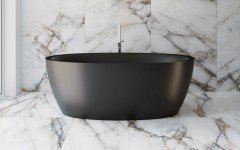 Aquatica Sensuality Black Freesatnding Solid Surface Bathtub03