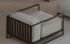 Casilda living corner garden armchair mokka and white beige cushions (web)