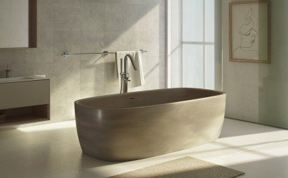 Aquatica coletta concrete freestanding solid surface bathtub 05