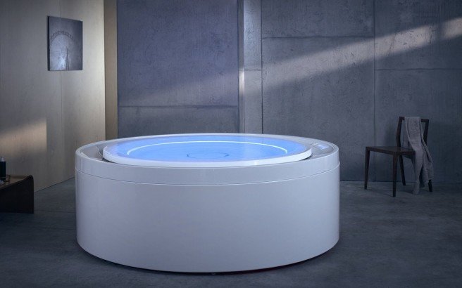 Aquatica Fusion Rondo HydroRelax Jetted OutdoorIndoor Bathtub US version 240V 60Hz 01 (web)