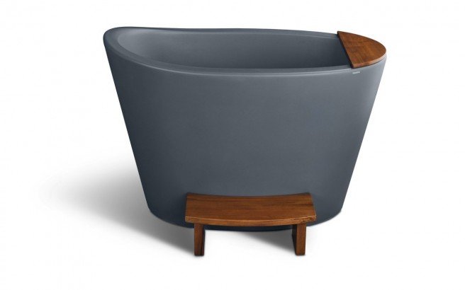 Aquatica True Ofuro Concrete Pro Freestanding Stone Japanese Soaking Bathtub 02 (web)