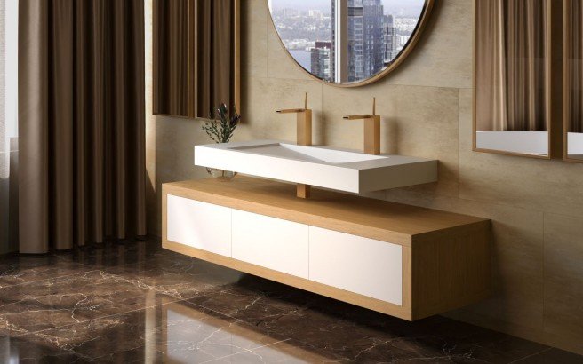 Aquatica Millennium Stone Wooden Vanity02