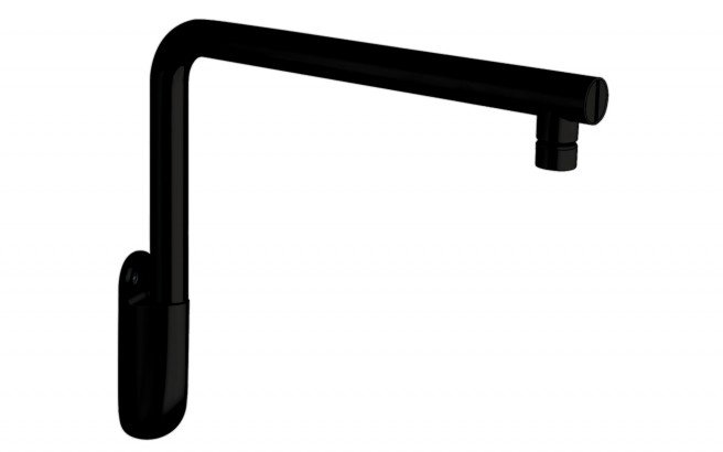 Low Wall Mounted Shower Arm Black Matte(main)