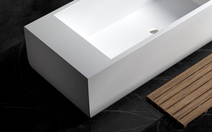 Aquatica Monolith White Frrestanding Solid Surface Bathtub web